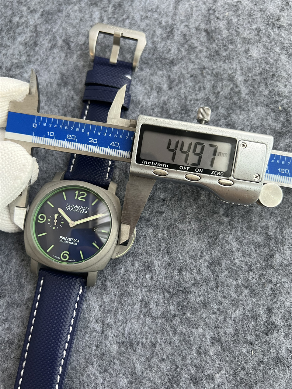 Panerai Blue Titanium Watch - Panerai Luminor Marina Blue - Titanium - Image 3