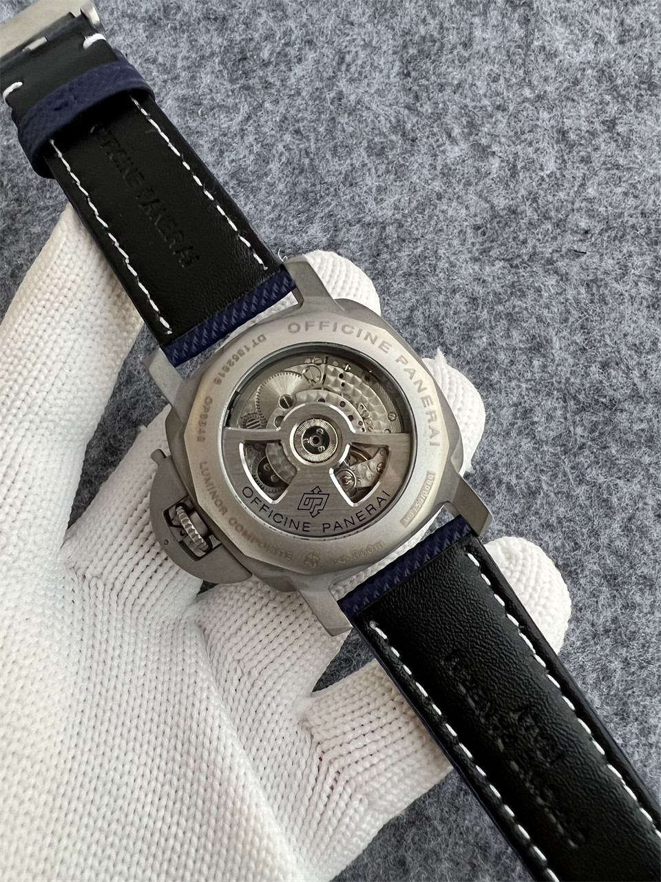 Panerai Blue Titanium Watch - Panerai Luminor Marina Blue - Titanium - Image 4
