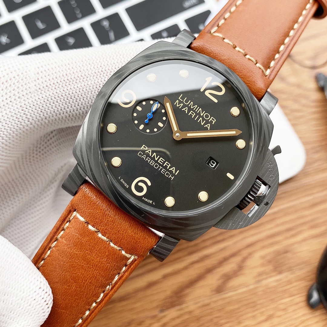 Panerai Luminor 1950 3 Days Carbotech PAM00661 Black Dial Used Men's Watch