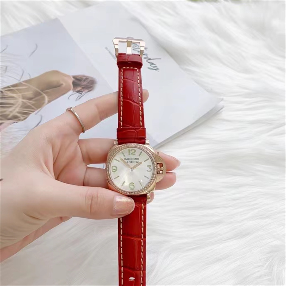 Panerai Rose Gold Diamond - Panerai Radiomir Rose Gold Diamond Red - Image 9