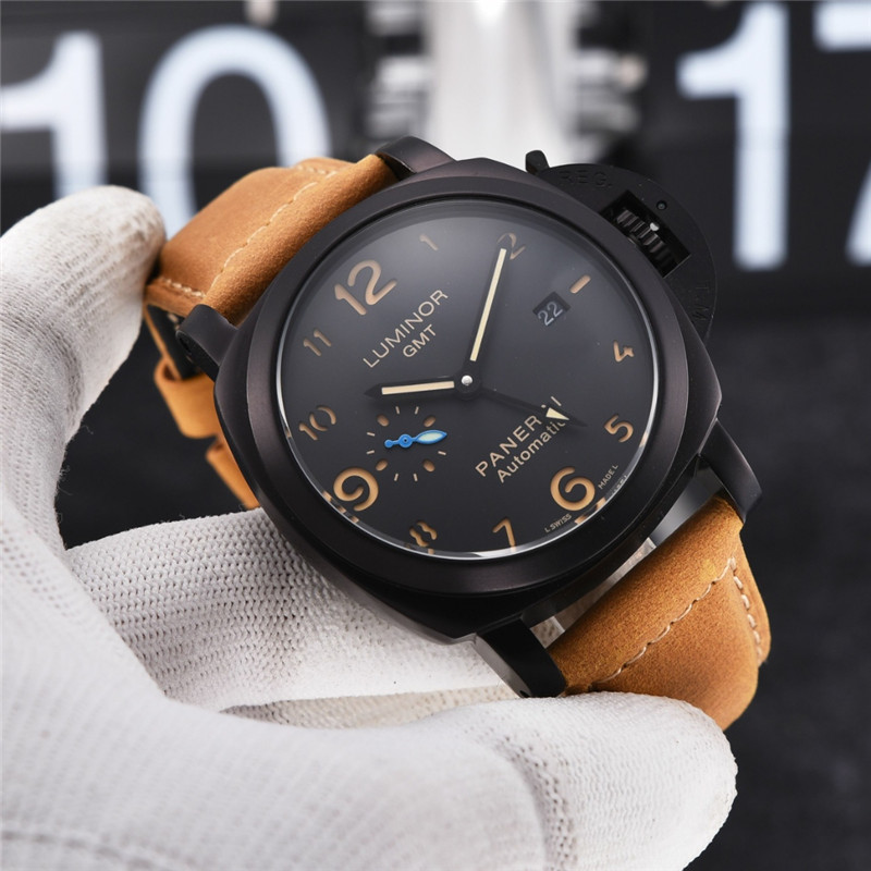 Panerai Luminor Black DLC Brown Suede Strap - Image 8