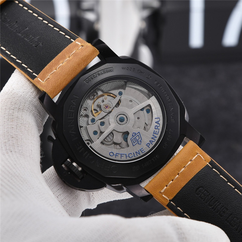 Panerai Luminor Black DLC Brown Suede Strap - Image 2