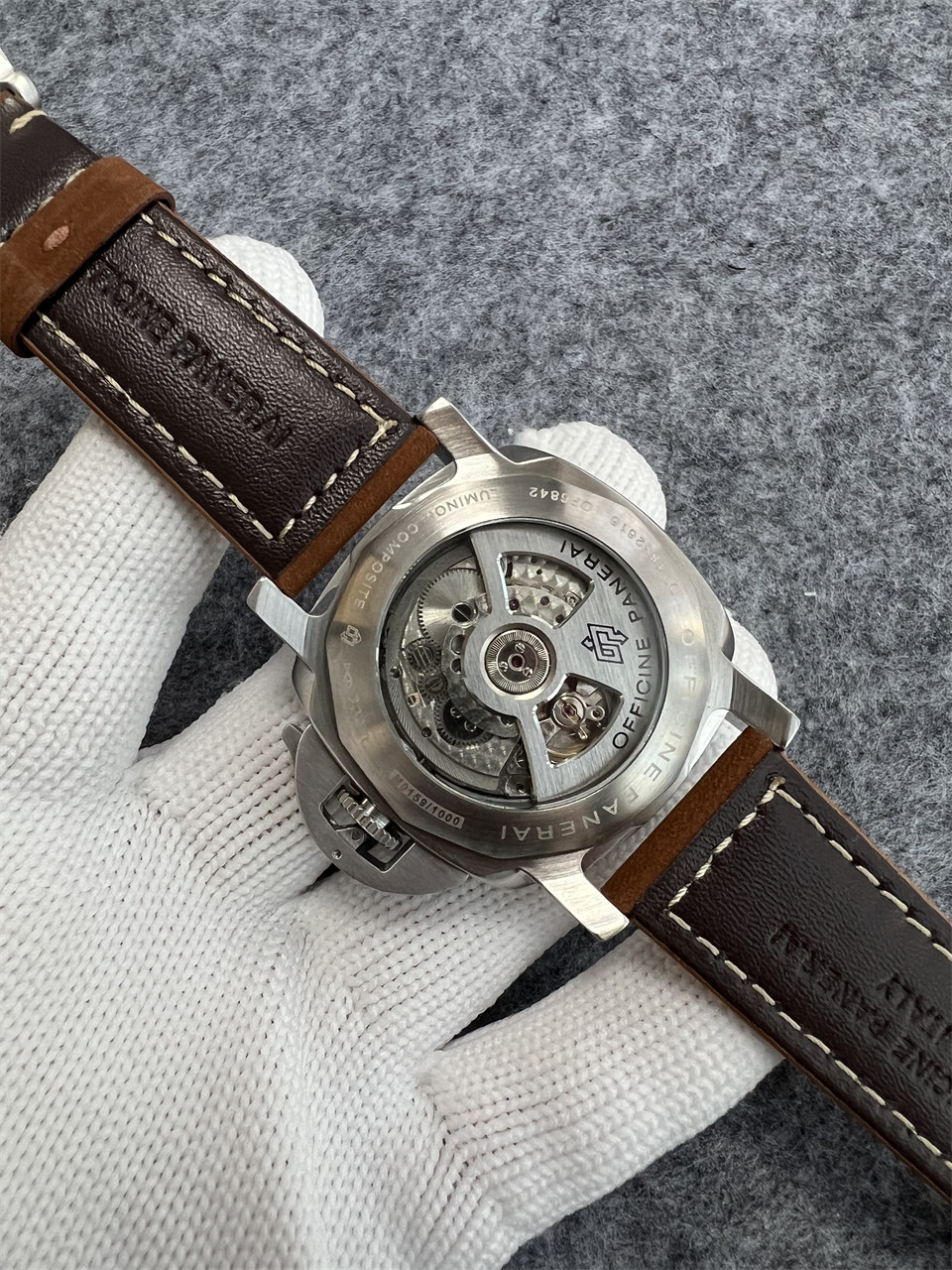 Panerai Luminor Marina 1950 3 Days GMT Steel Mens Watch PAM01321 Box Card