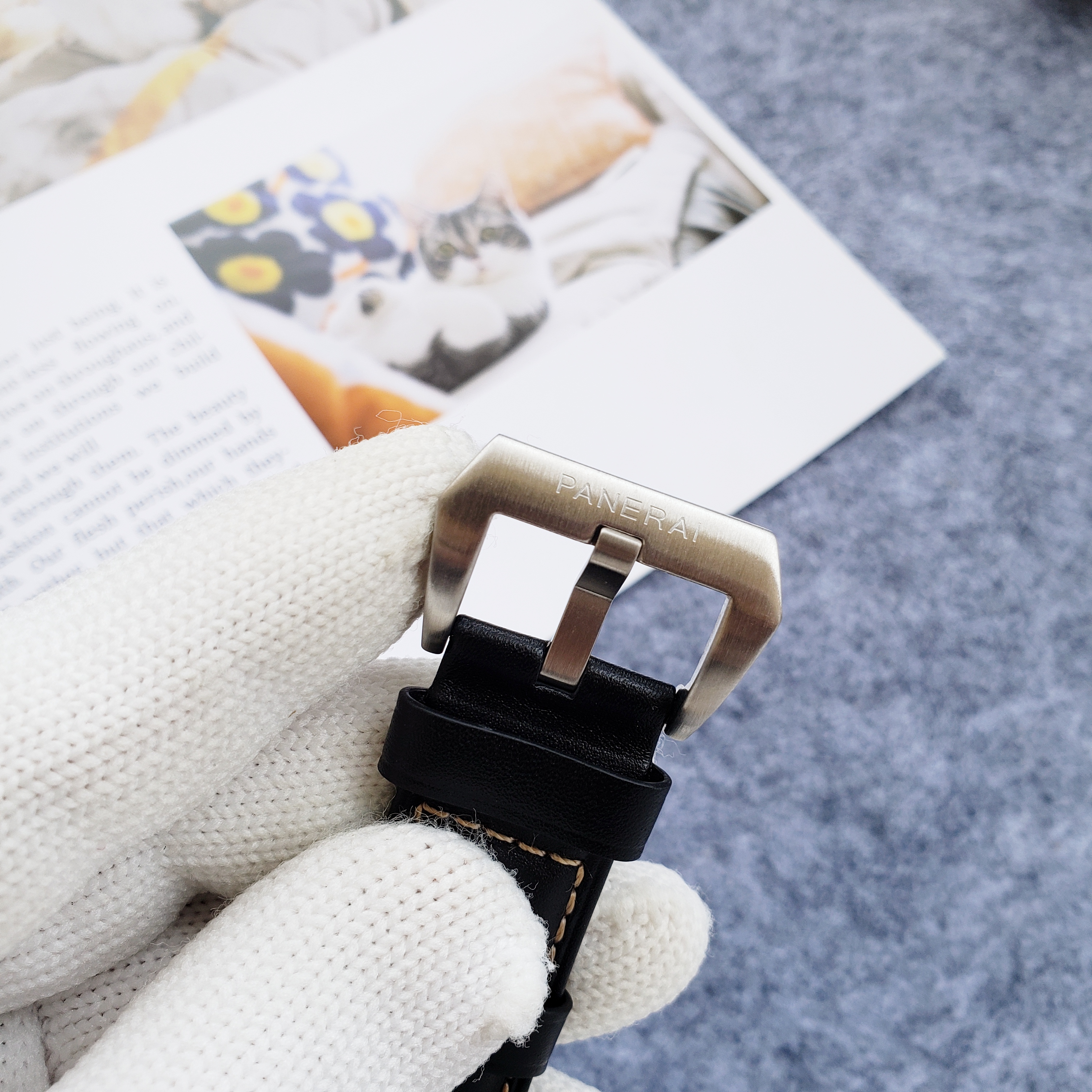 Panerai eSteel Black Leather - Panerai Luminor Marina eSteel Black - Image 4