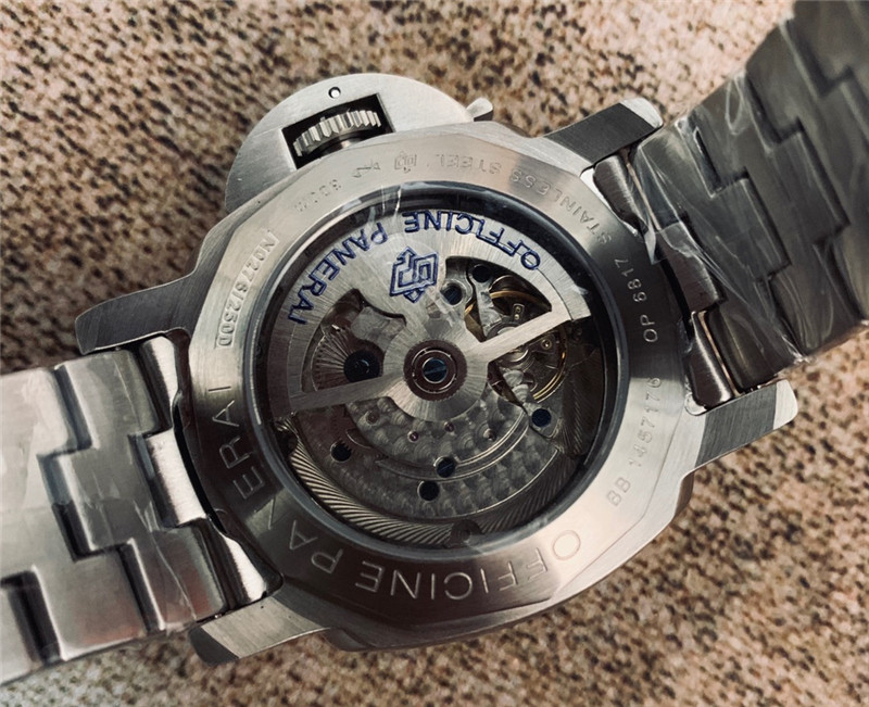 Panerai White Dial Steel Watch - Panerai Luminor Marina White Dial - Image 10