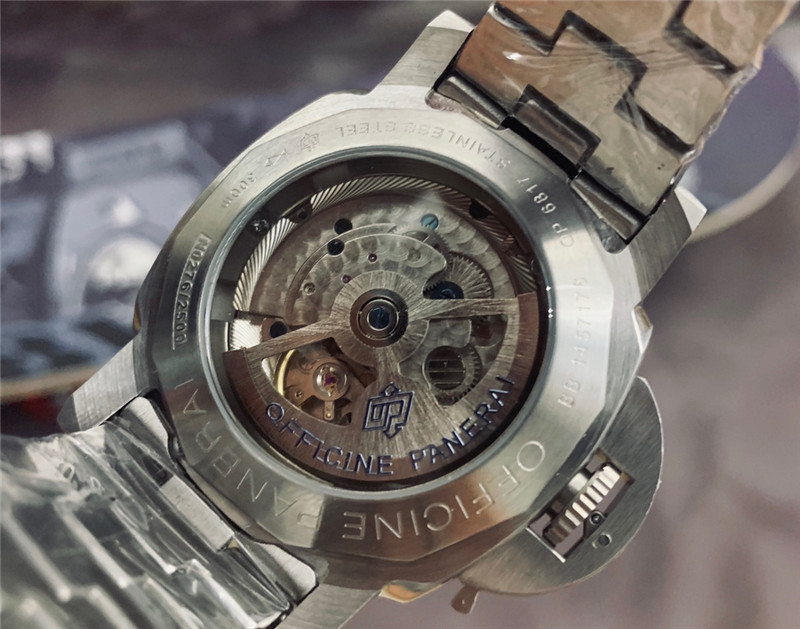 Panerai White Dial Steel Watch - Panerai Luminor Marina White Dial - Image 3