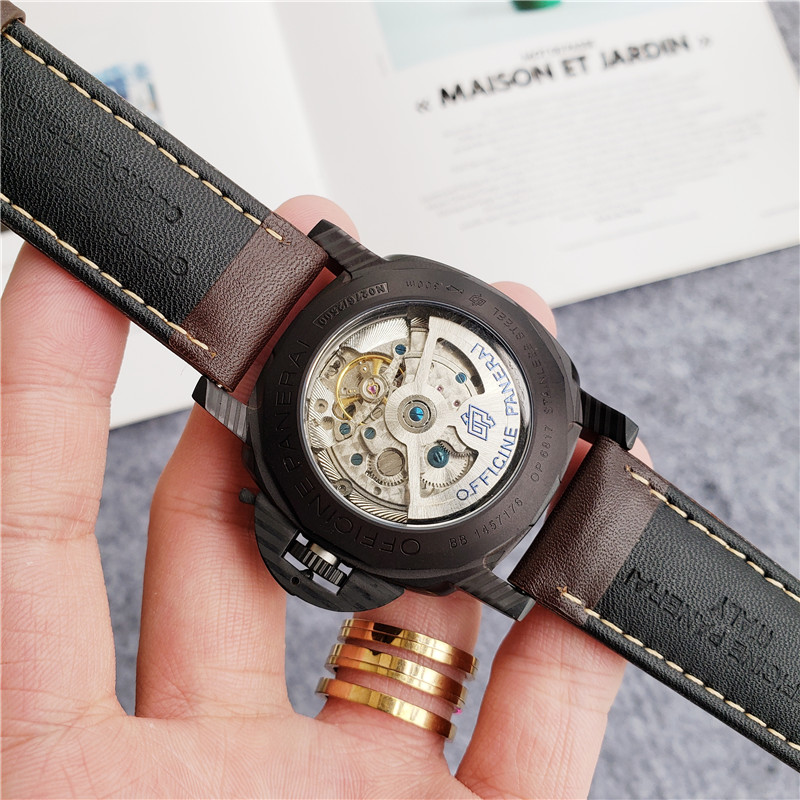 Panerai Carbotech Brown Leather - Panerai Luminor Carbotech Brown 3 - Image 4