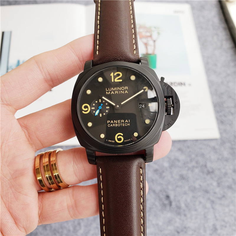 Panerai Carbotech Brown Leather - Panerai Luminor Carbotech Brown 3 - Image 9