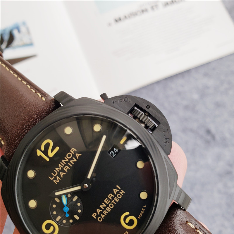 Panerai Carbotech Brown Leather - Panerai Luminor Carbotech Brown 3 - Image 5