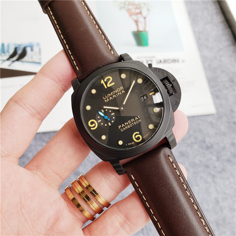 Panerai Carbotech Brown Leather - Panerai Luminor Carbotech Brown 3 - Image 8