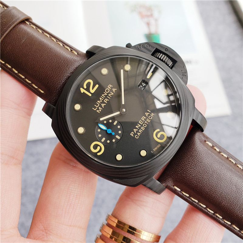 Panerai Carbotech Brown Leather - Panerai Luminor Carbotech Brown 3 - Image 7