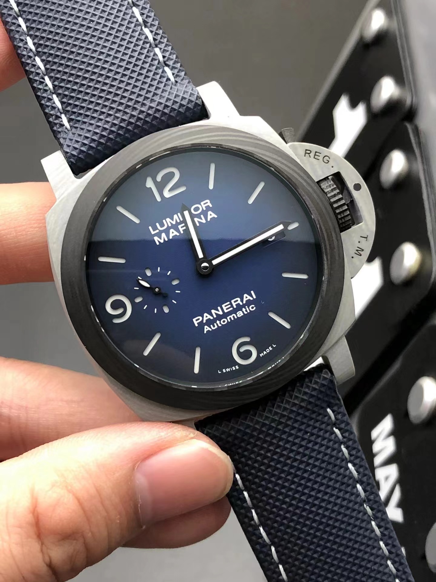 Panerai Luminor Marina Blue - Titanium Case, Blue Strap - Image 2