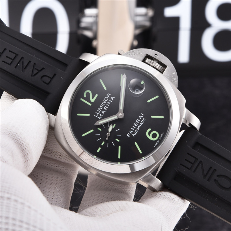 Panerai Luminor Marina Black Dial - Rubber Strap - Image 6