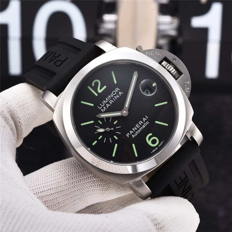 Panerai Luminor Marina Black Dial - Rubber Strap - Image 7