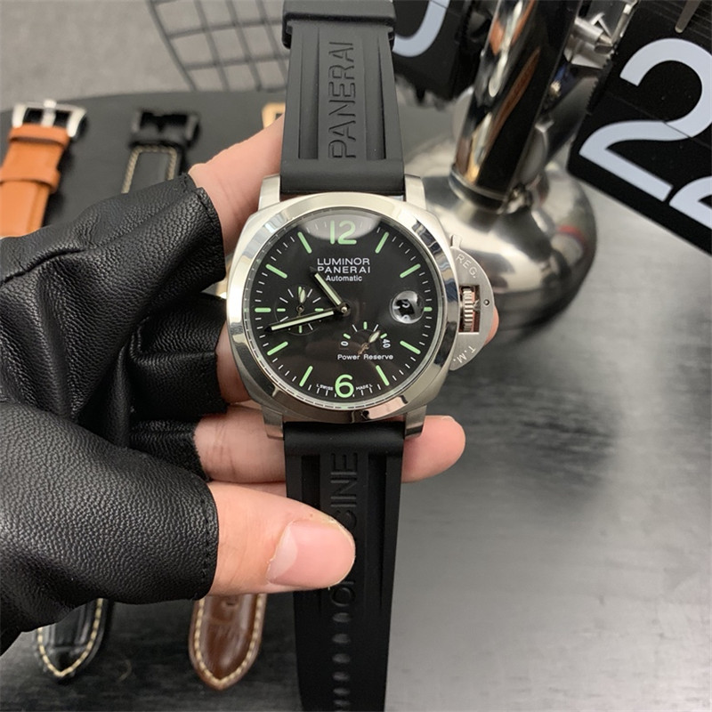 PANERAI Luminor PAM00090 Power reserve black Dial Automatic