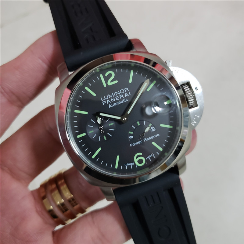 PANERAI Luminor PAM00090 Power reserve black Dial Automatic