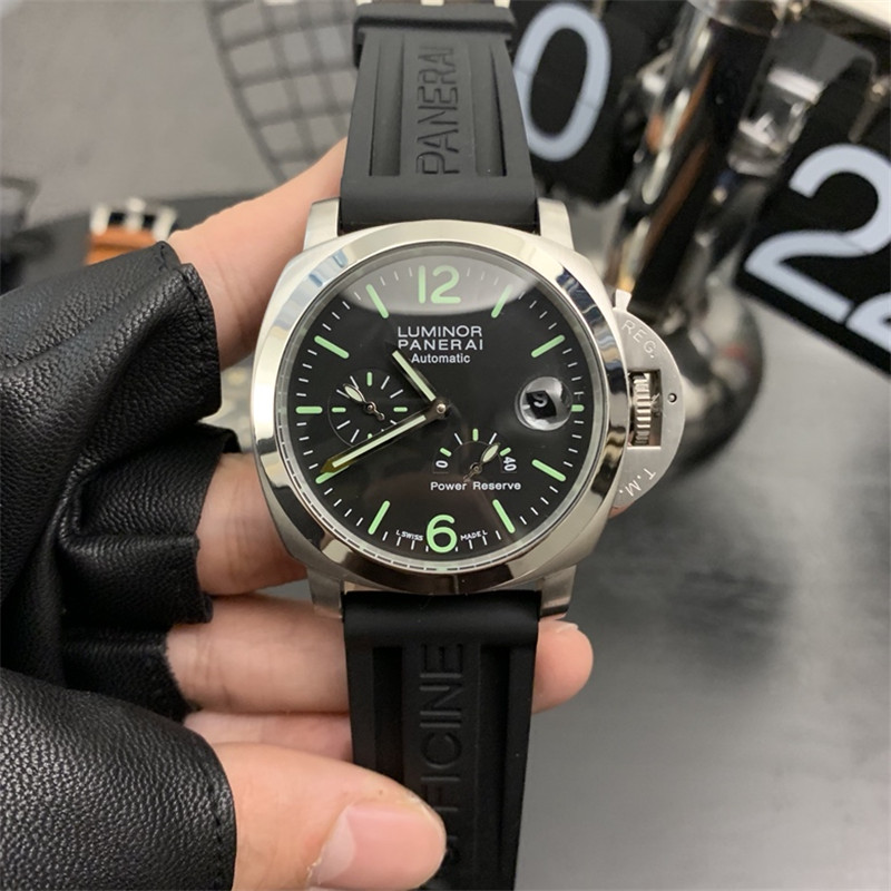 PANERAI Luminor PAM00090 Power reserve black Dial Automatic