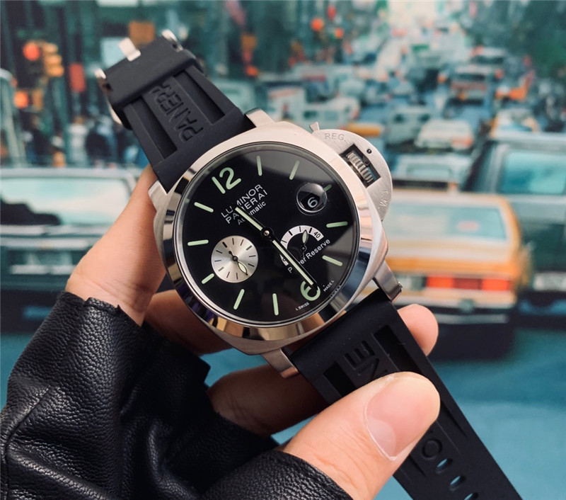 Panerai Luminor Power Reserve - Black Rubber Strap - Image 8
