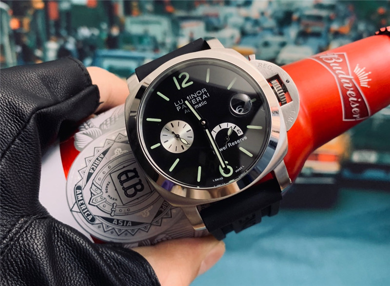 Panerai Luminor Power Reserve - Black Rubber Strap - Image 3