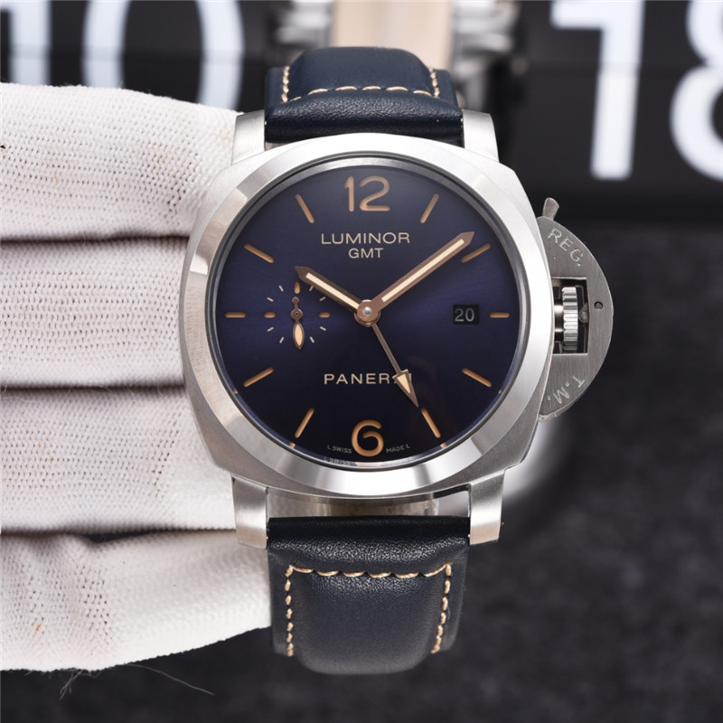 Panerai Luminor GMT Blue Dial - Leather Strap - Image 9