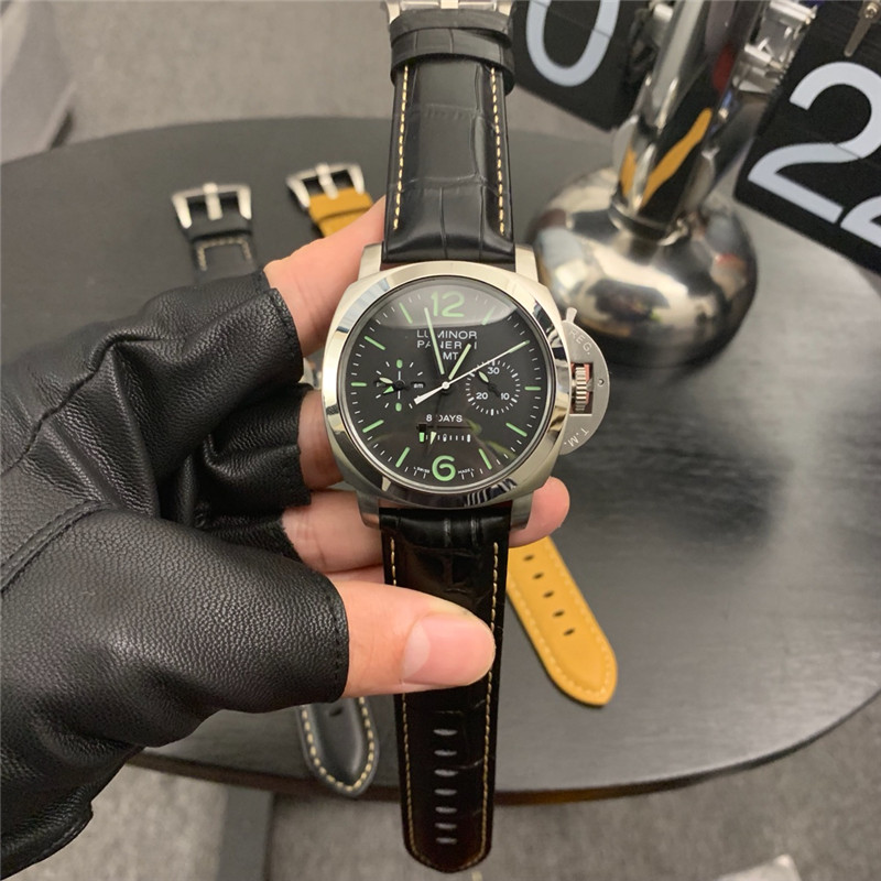 leather Panerai Luminor GMT Black Dial - Panerai Luminor GMT Black - Image 4