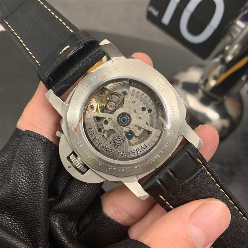 leather Panerai Luminor GMT Black Dial - Panerai Luminor GMT Black - Image 3