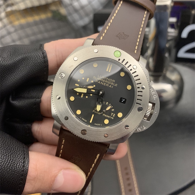 Panerai Luminor Submersible Steel Brown Leather - Image 7