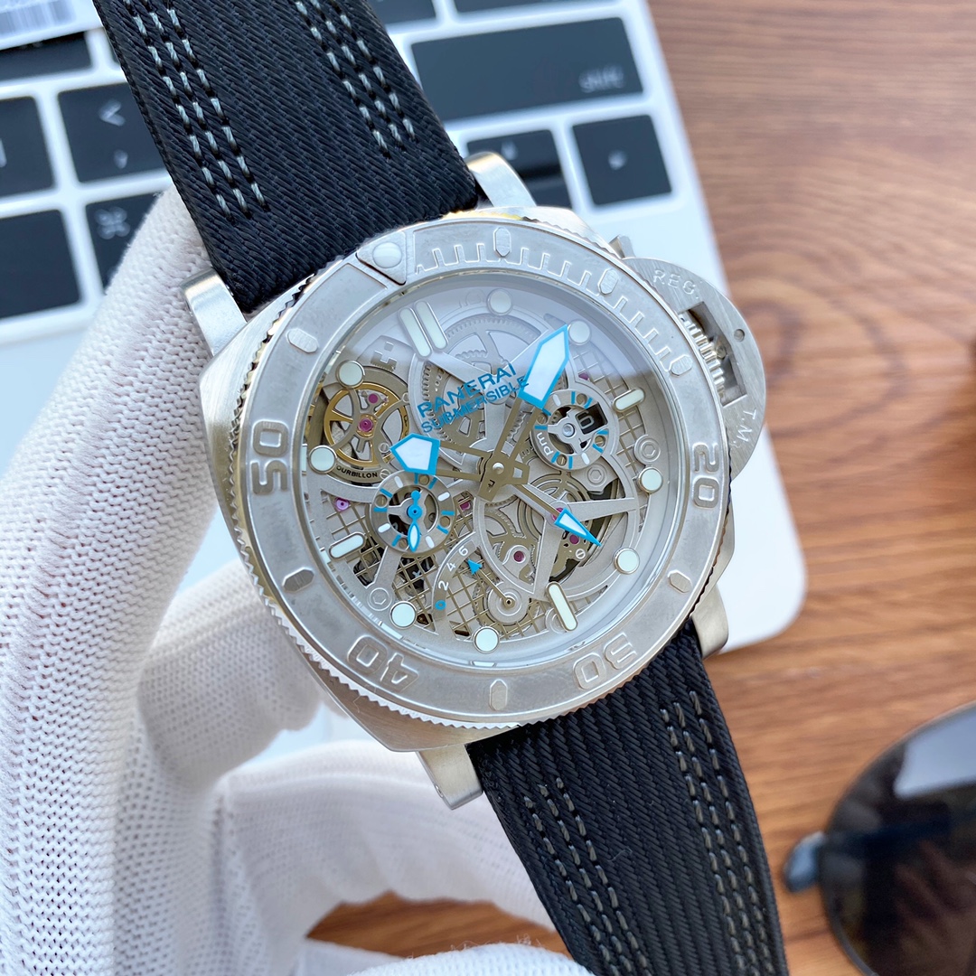 Panerai Submersible Skeleton Dial - Black Rubber Strap - Image 2