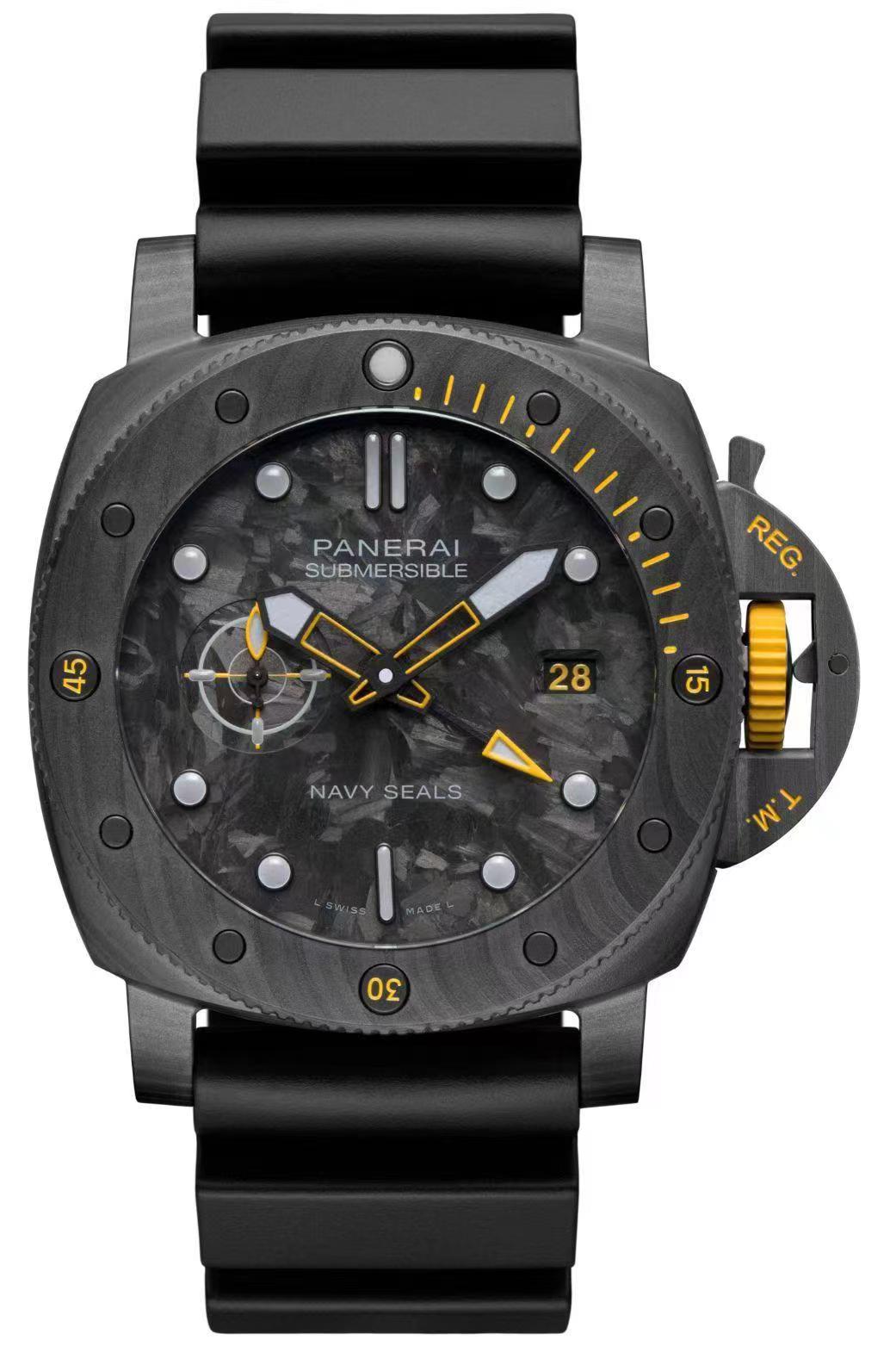 luminor Panerai Carbon Black Rubber - Panerai Luminor Marina Carbon - Image 7