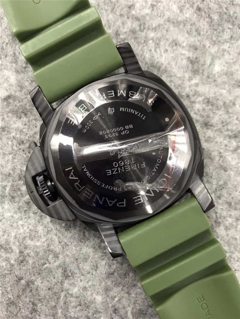 Panerai Camo Dial Green - Panerai Submersible Camo Dial Green Rubber - Image 3