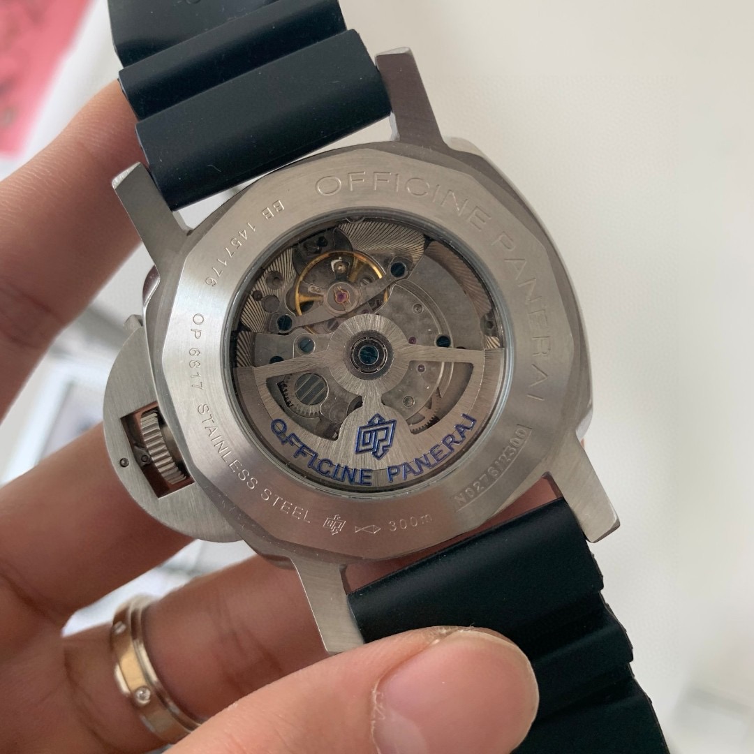 Panerai Submersible Blue Bezel - Black Rubber Strap - Image 2