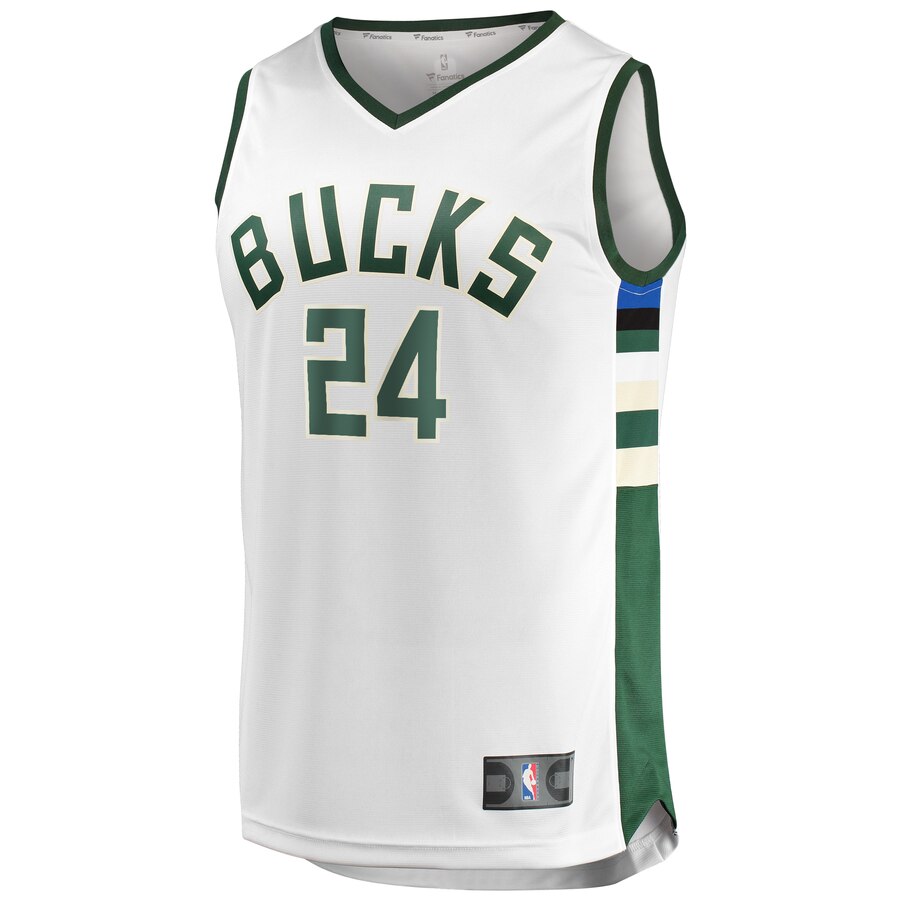 Pat Connaughton Milwaukee Bucks Fanatics Branded Youth Fast Break Replica Player Jersey - Association Edition - White