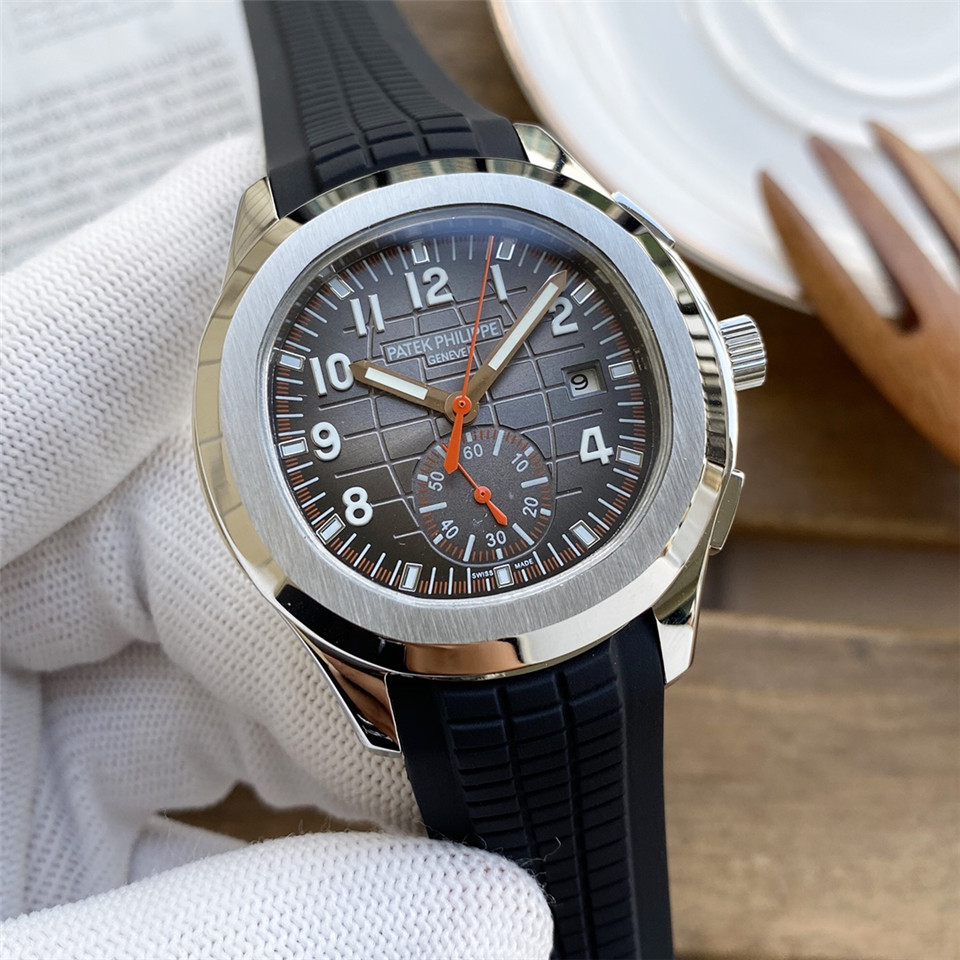 Patek Philippe Brown Aquanaut - Rubber Strap Men's Watch - Image 2
