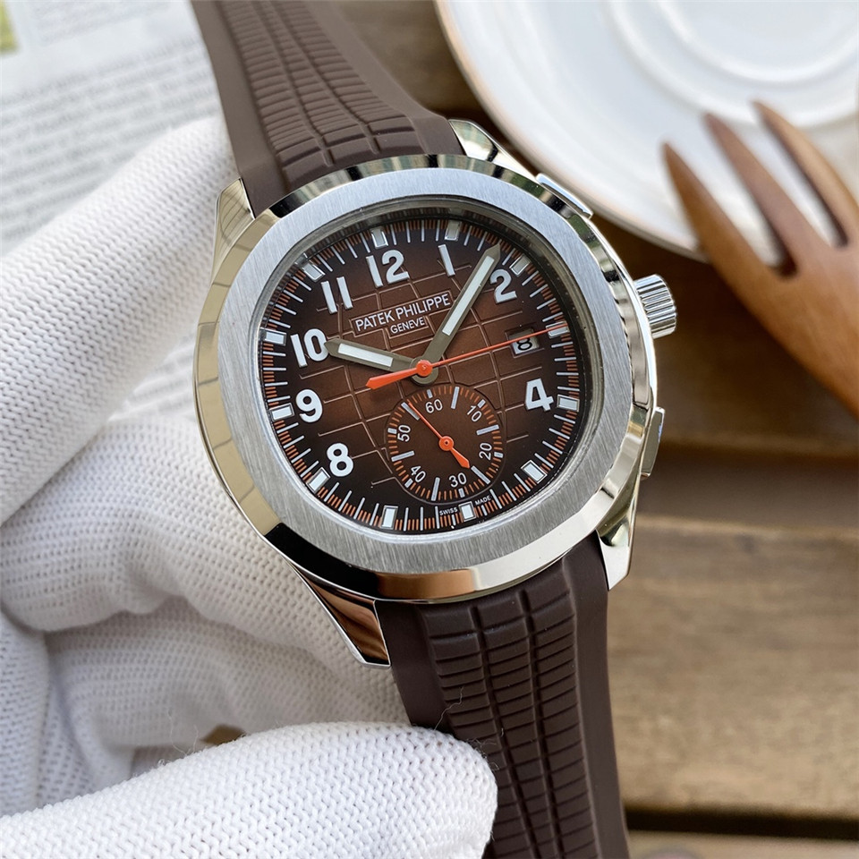 Patek Philippe Brown Aquanaut - Rubber Strap Men's Watch