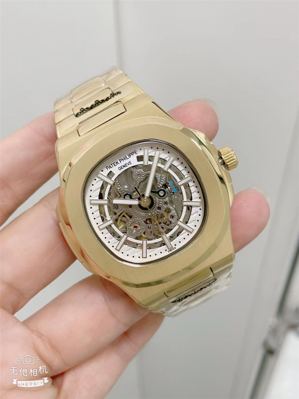 white Patek Philippe Gold Skeleton - Patek Philippe Gold Skeleton