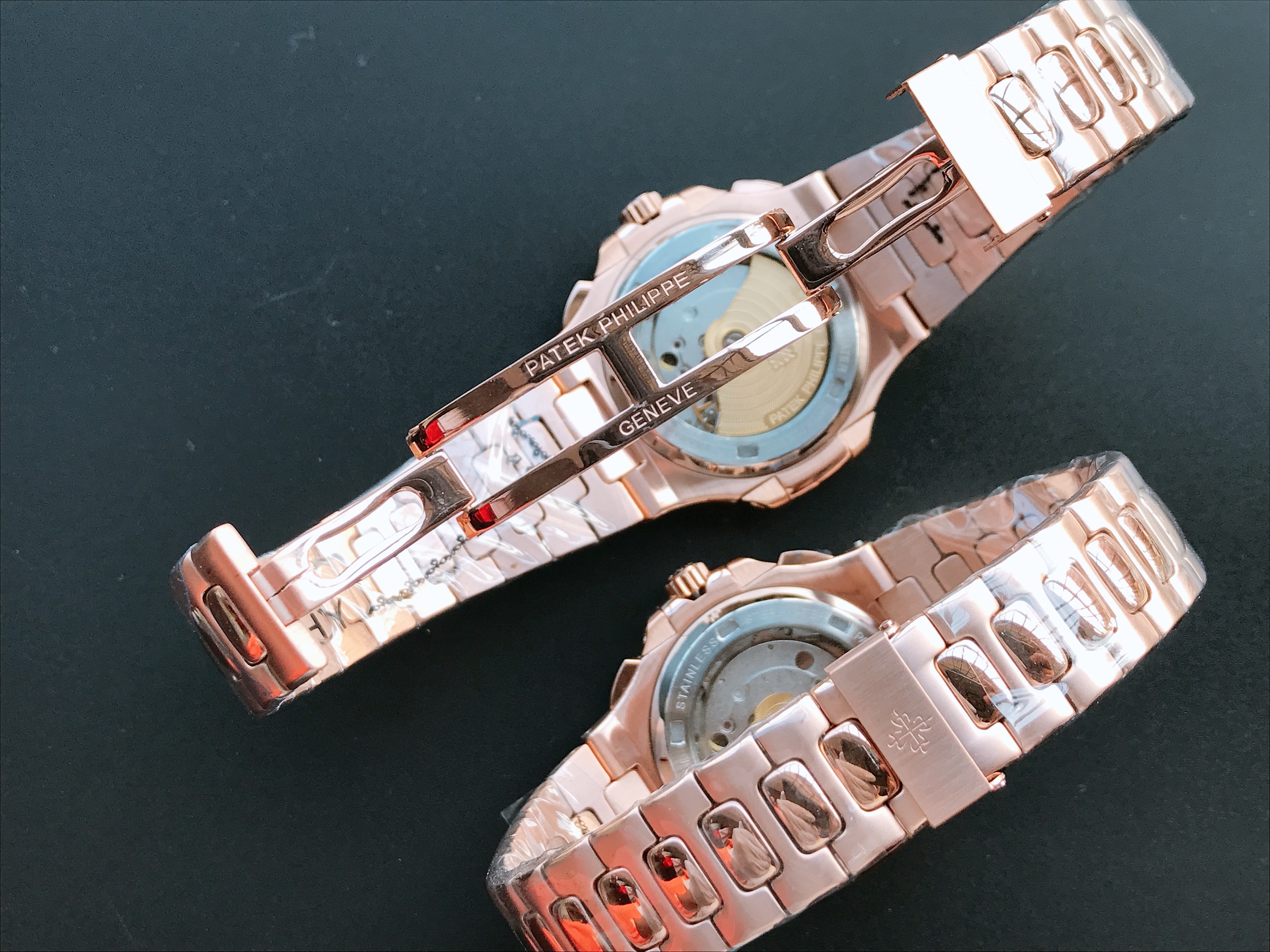 black Patek Philippe Rose Gold Nautilus - Patek Philippe Rose Gold - Image 4