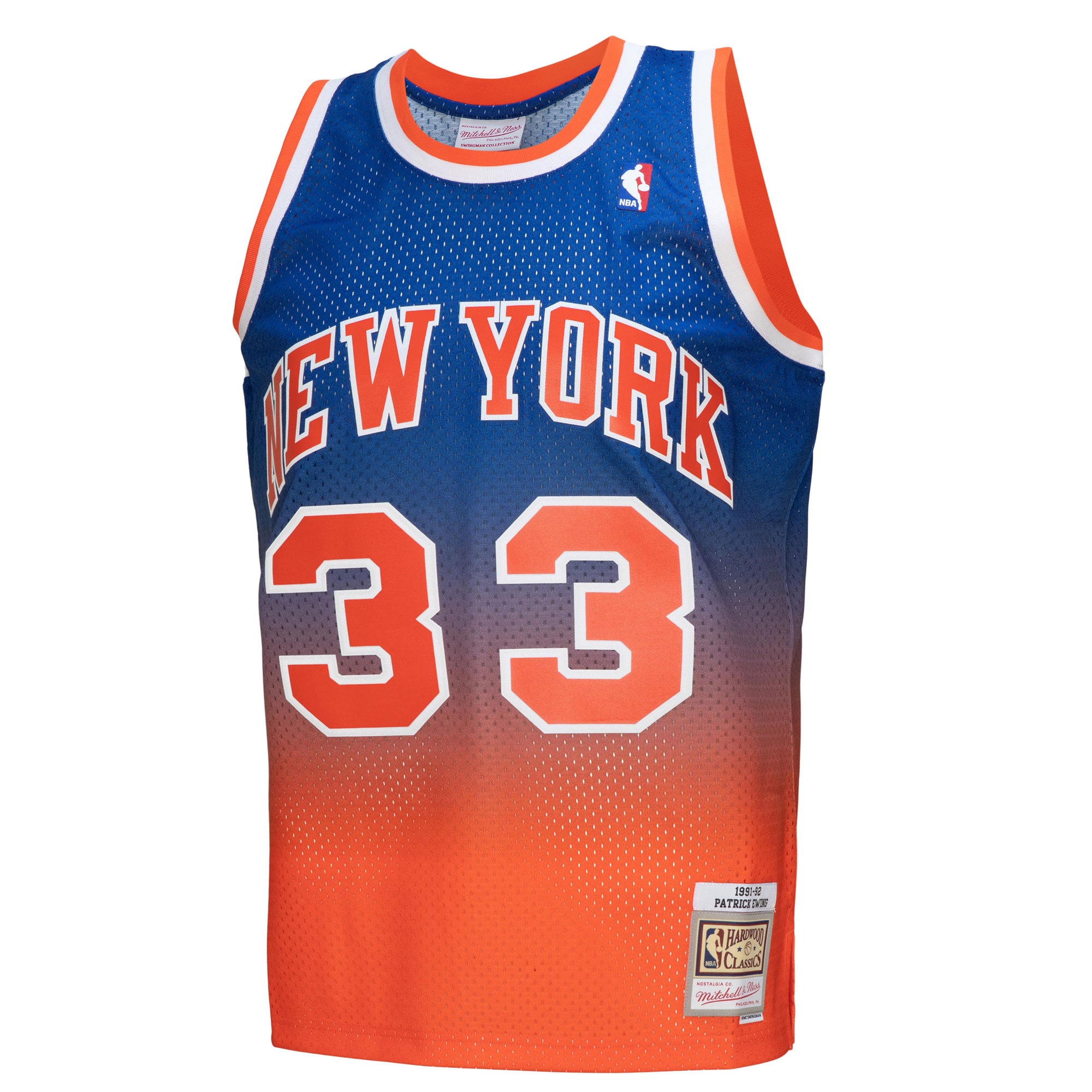 Patrick Ewing Knicks Jersey 1991/92 Mitchell & Ness Fadeaway Swingman - Amazing Fan Gear