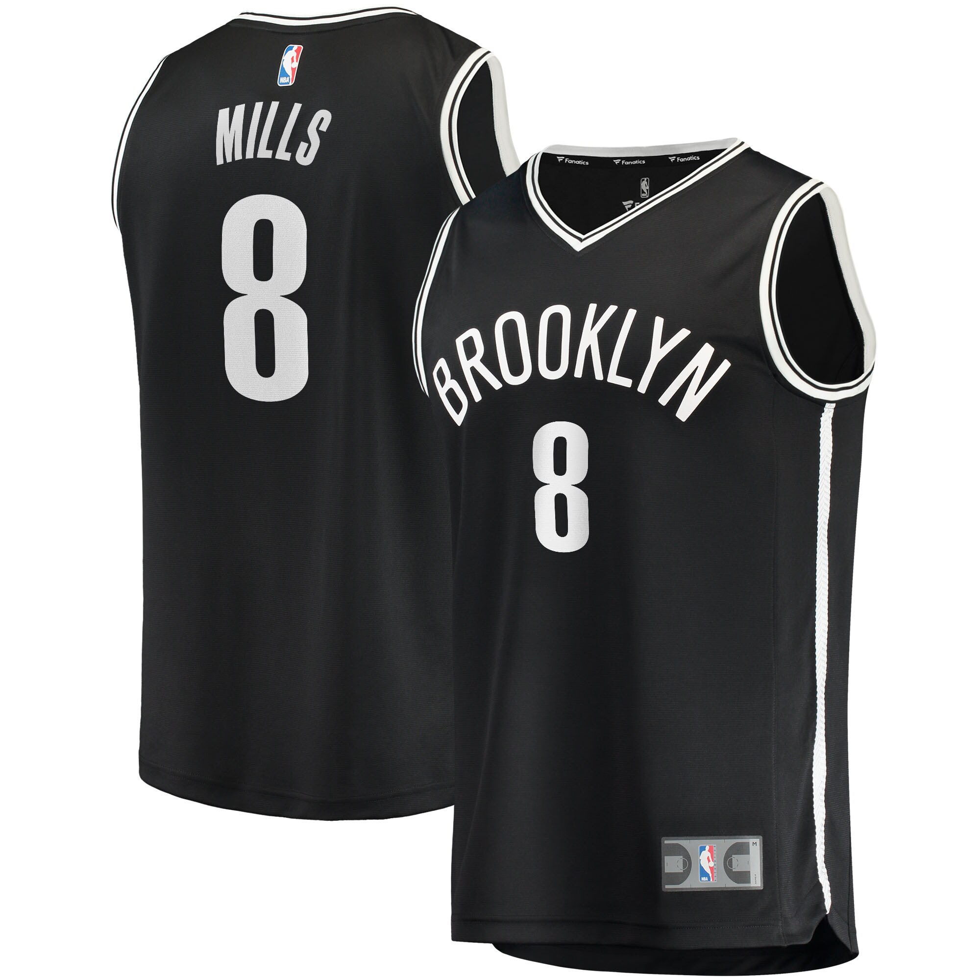 Patty Mills Brooklyn Nets Fanatics Branded 2021/22 Fast Break Replica Jersey - Icon Edition - Black