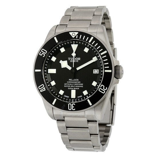 Pelagos Chronometer Black Dial Titanium Men's Watch