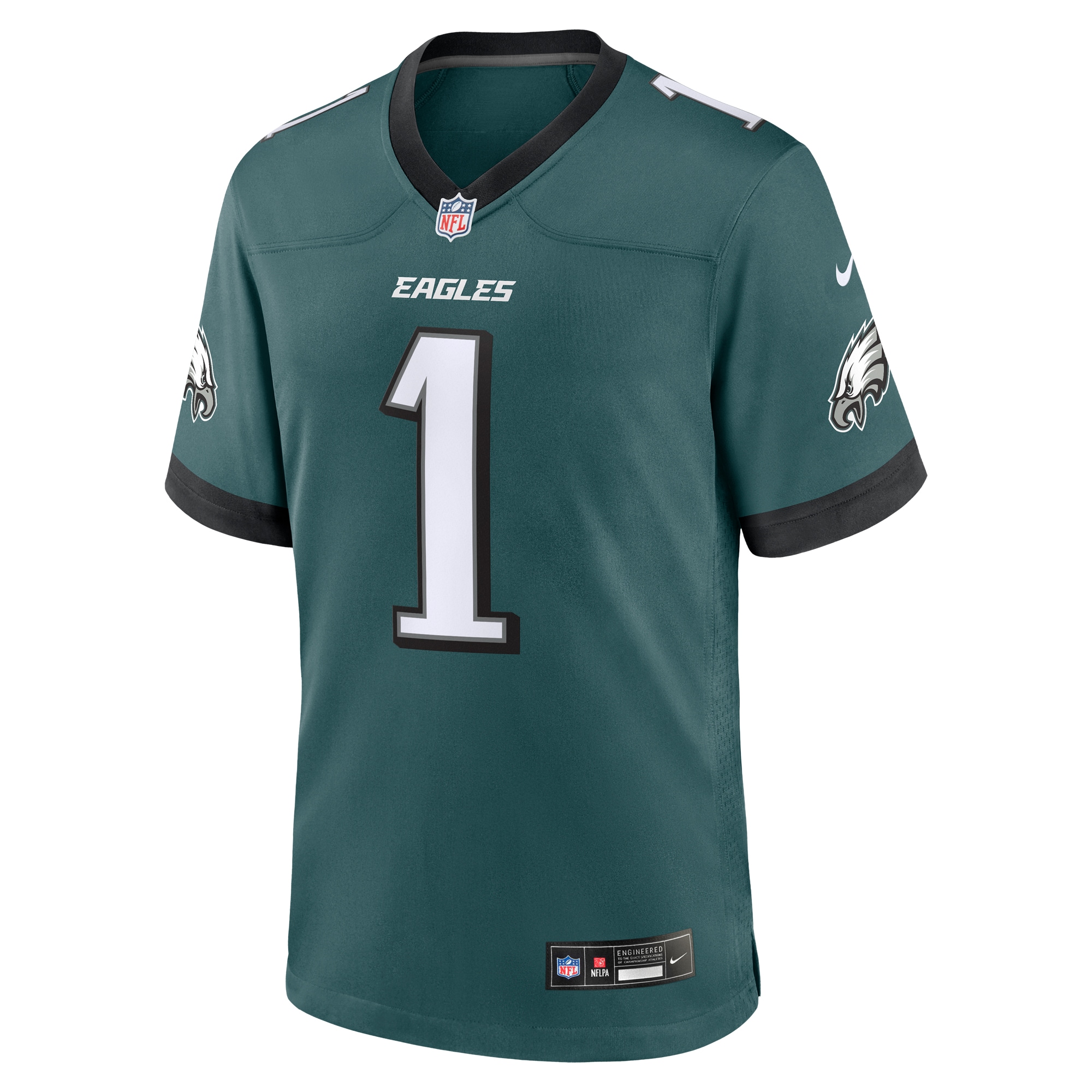 Philadelphia Eagles Nike #1 Dad Game Jersey - Midnight Green