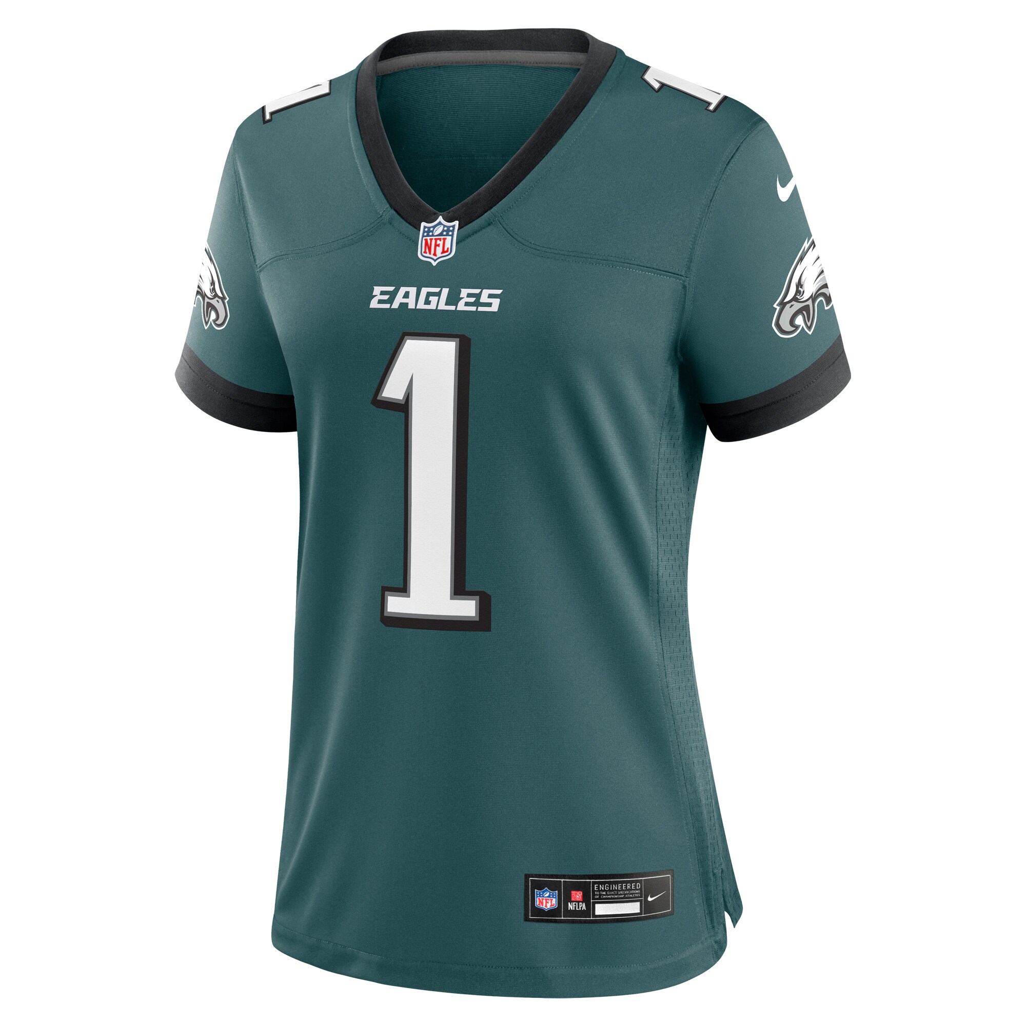 Philadelphia Eagles Nike Women's #1 Mom Game Jersey - Midnight Green