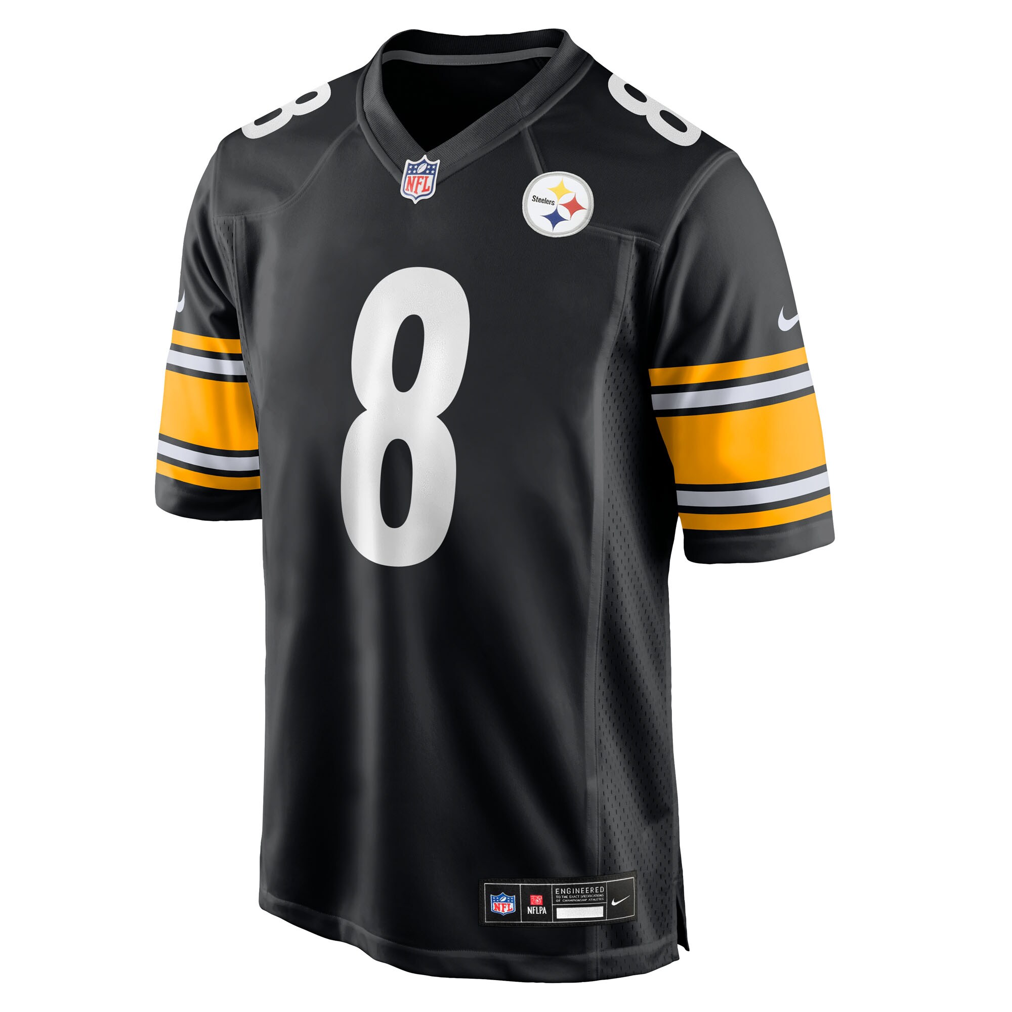 Pittsburgh Steelers Nike Home Game Jersey – Black – Aaron Rodgers – Mens