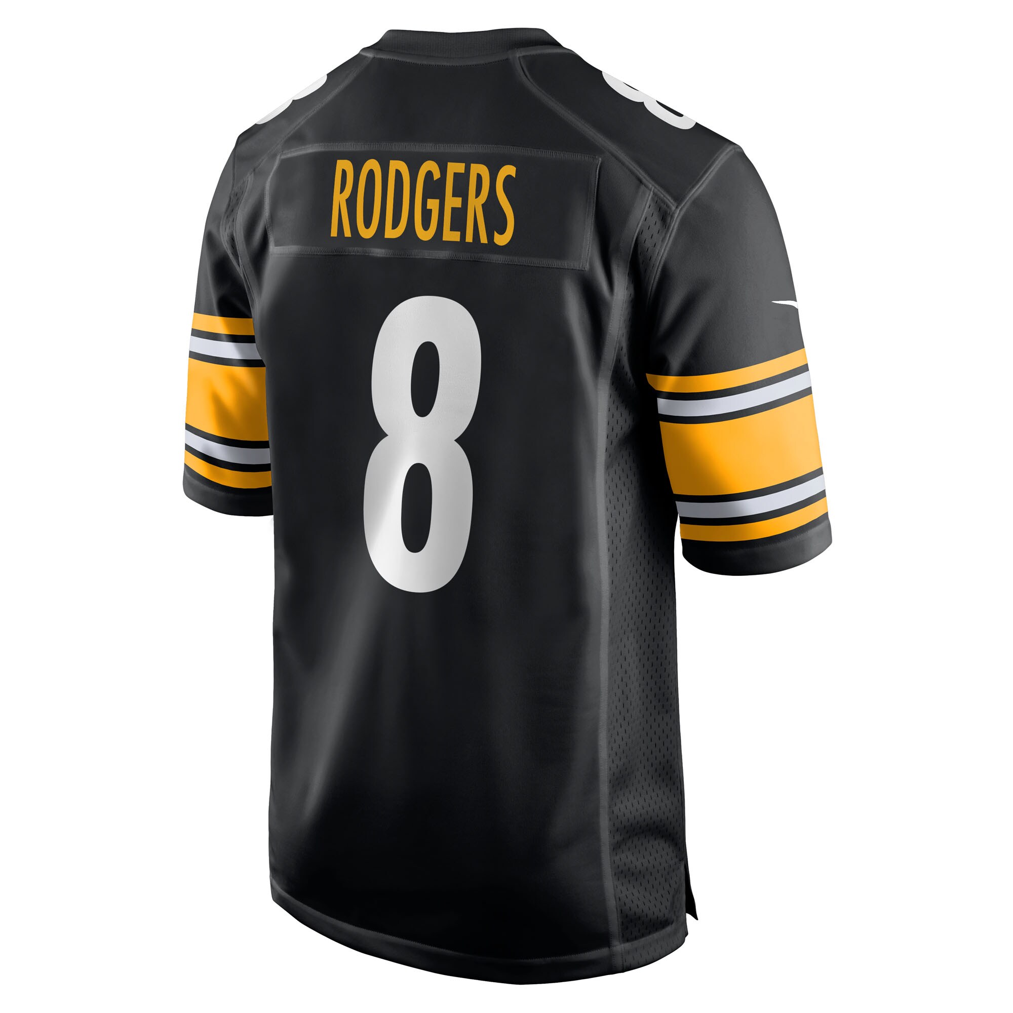Pittsburgh Steelers Nike Home Game Jersey – Black – Aaron Rodgers – Mens