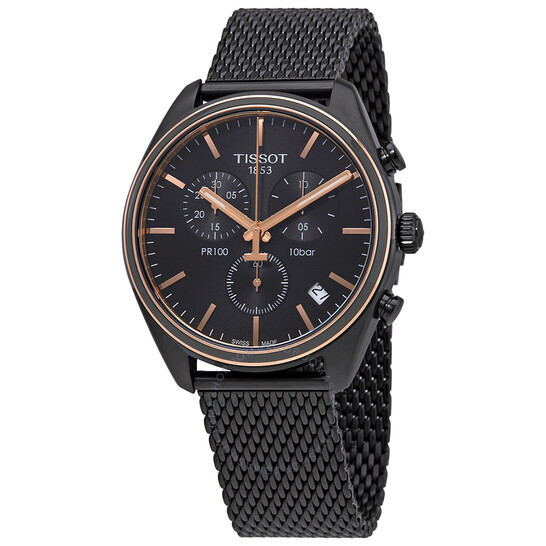 PR 100 Chronograph Black Dial Men's Watch
