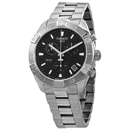 PR 100 Chronograph Quartz Black Dial Men's Watch