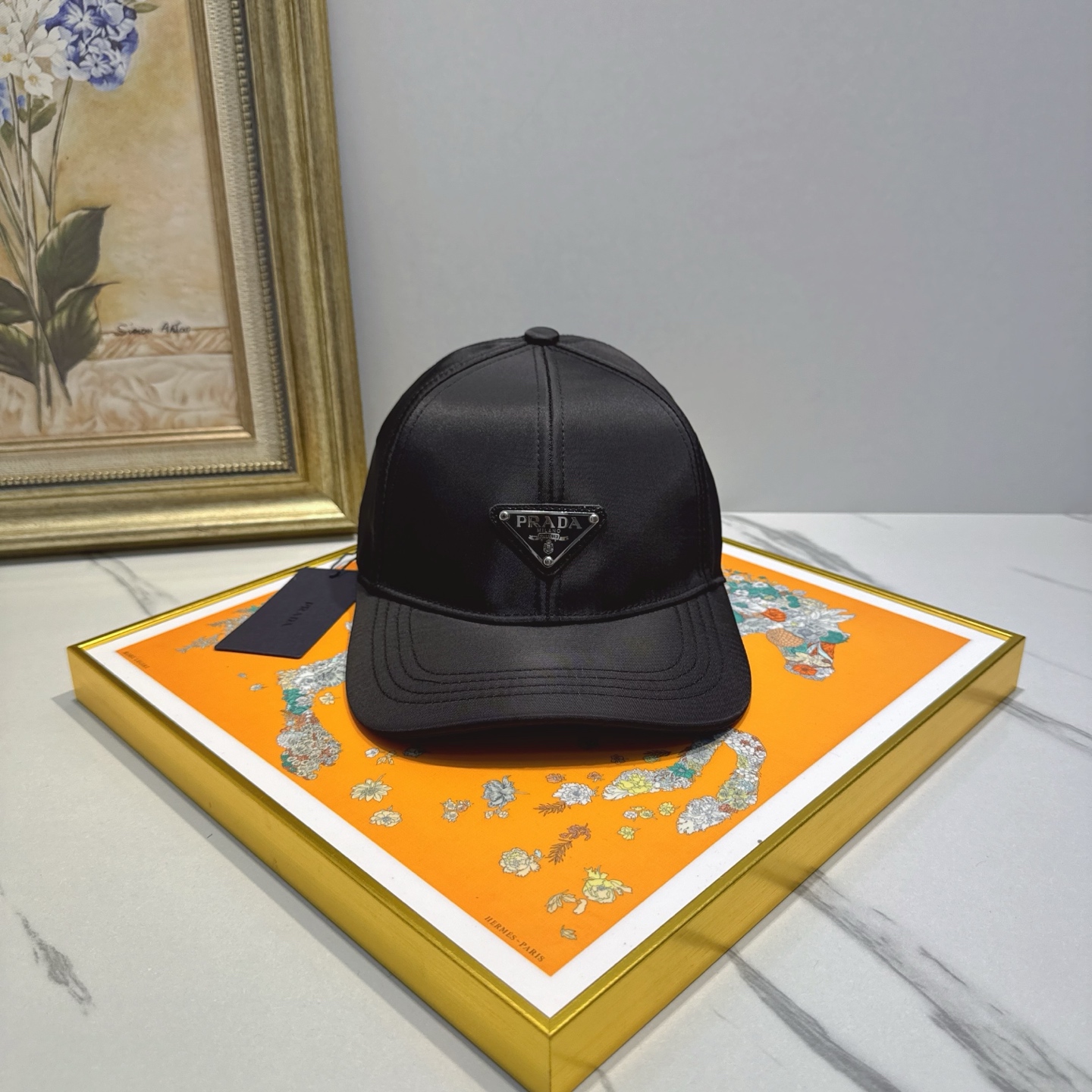 Prada Black Nylon Baseball Cap - Classic Style