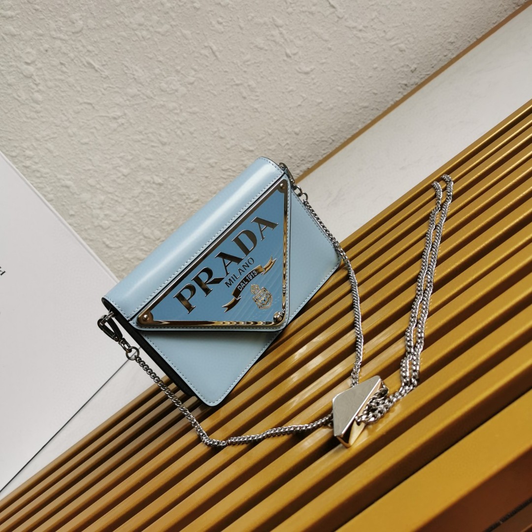 Prada Tiger Bag Prada Blue  Hawaiian Leather Chain Shoulder Bag Prada The Lu