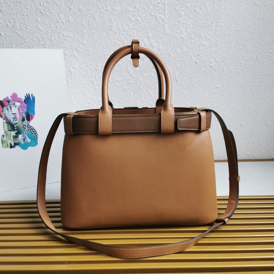 Prada Women´s Brown Buckle Leather Bag Others –
