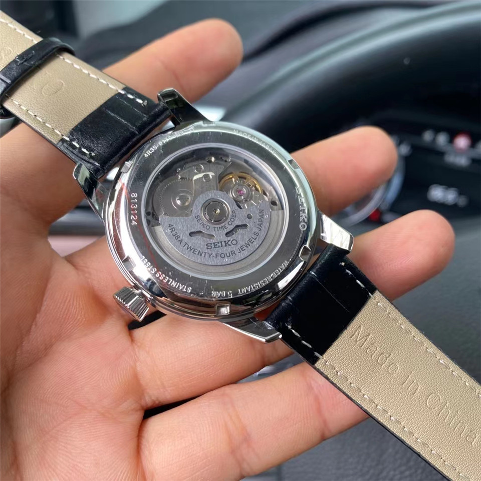 presage Seiko Black Dial Watch - Seiko Presage Open Heart - Black Dial - Image 5