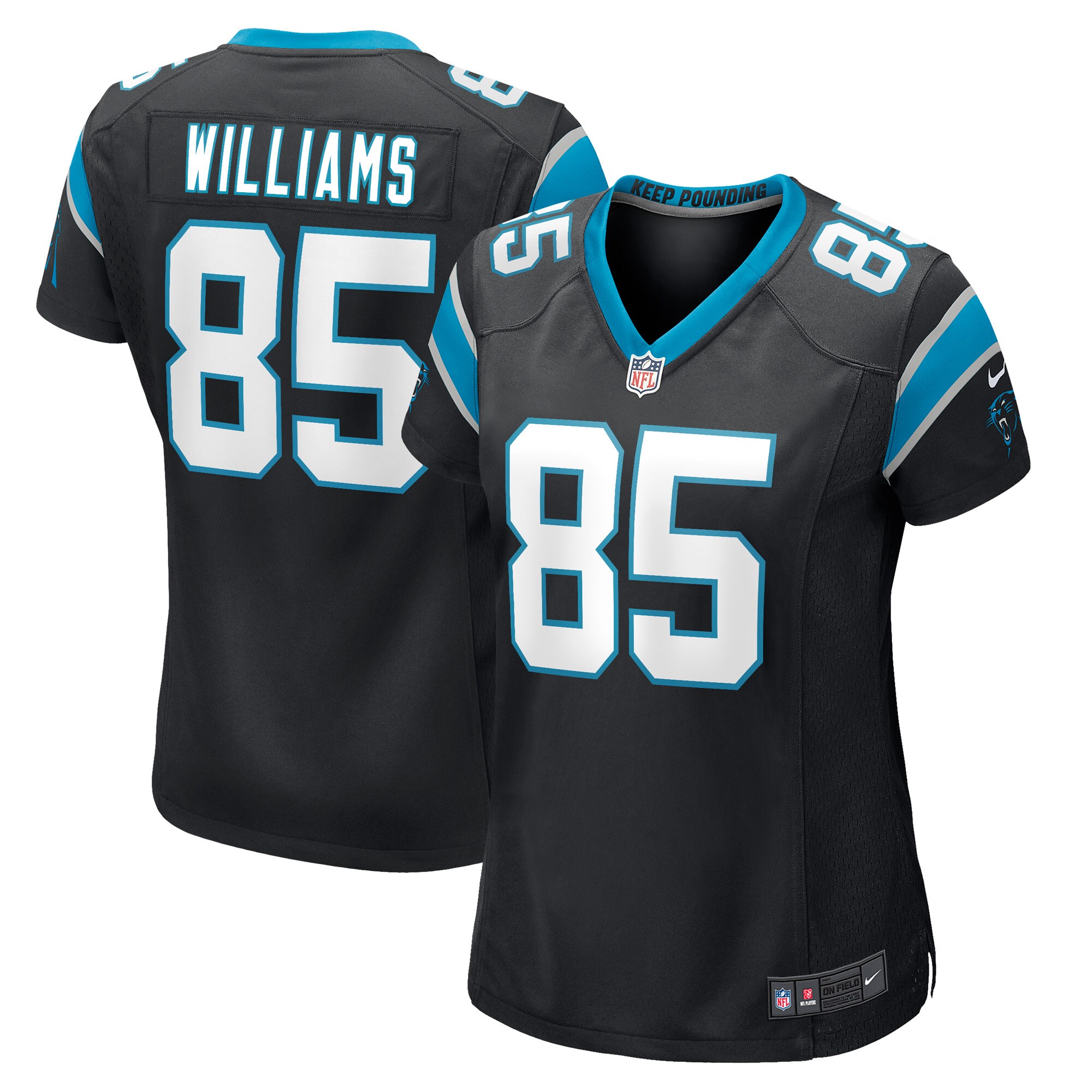 Preston Williams Carolina Panthers Nike Women's Game Player Jersey - Black